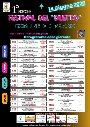 1° edizione Festival del Diletto
Domenica 14 Giugno 2026